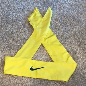 Yellow & Army Green detail Nike Tie Headband